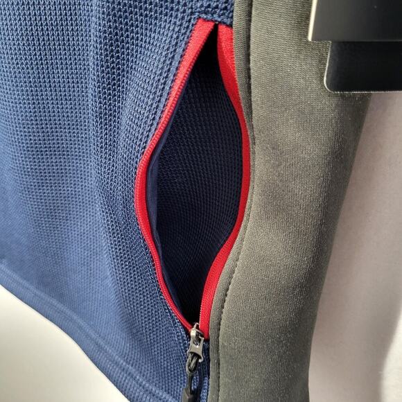 NFL Houston Texans Men’s S 1/4 Zip Pullover Blue Football Waffle Knit Top NEW - Picture 12 of 16